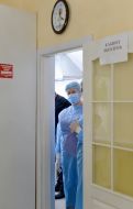 Medical worker in the vaccination room