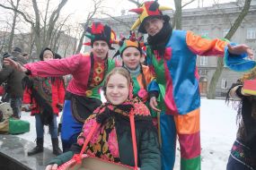 Shrovetide celebration in Chernihiv