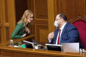 Roksolana Pidlasa and Ruslan Stefanchuk
