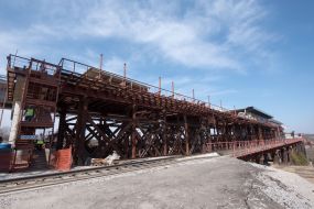 Construction of bridge crossings in Zaporozhye
