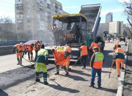 Road works in Kiev