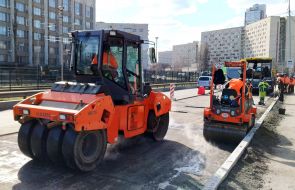 Road repair in Kiev