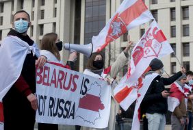 Action in support of the Belarusian people in Kyiv
