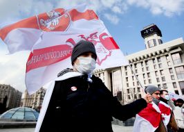 Action in support of the Belarusian people in Kyiv