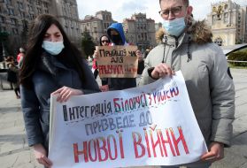 Action in support of the Belarusian people in Kyiv