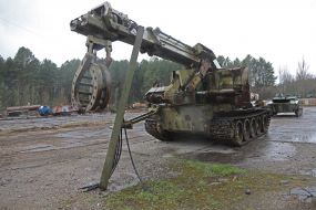 Экспозиция ликвидационной техники в г. Припять