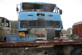 Экспозиция ликвидационной техники в г. Припять