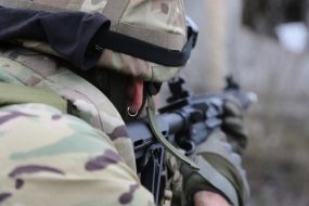 Тренировка резервистов отдельной бригады теробороны Киева