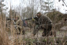 Training of reservists of a separate brigade of terrorist defense of Kyiv