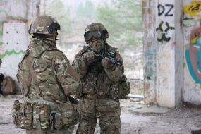 Тренировка резервистов отдельной бригады теробороны Киева