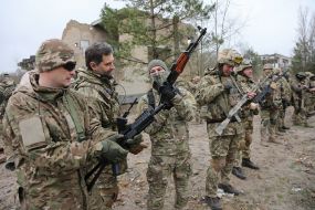 Training of reservists of a separate brigade of terrorist defense of Kyiv