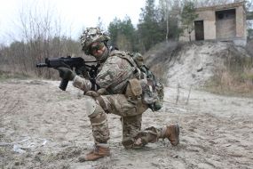 Training of reservists of a separate brigade of terrorist defense of Kyiv