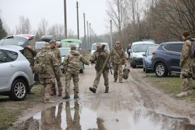 Training of reservists of a separate brigade of terrorist defense of Kyiv
