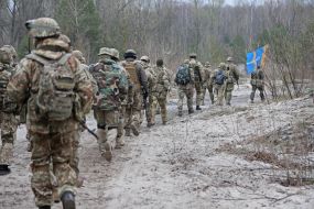 Training of reservists of a separate brigade of terrorist defense of Kyiv