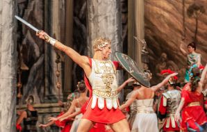 General rehearsal of the ballet "Spartak" in Kharkov