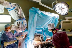 Surgery to remove a brain tumor (surgery to wake the patient)