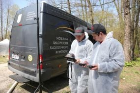 Specialized trainings of Kyiv rescue and communal services for counteraction and liquidation of consequences of forest fires