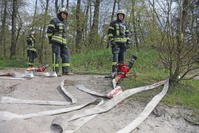 Specialized trainings of Kyiv rescue and communal services for counteraction and liquidation of consequences of forest fires