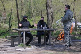 Specialized trainings of Kyiv rescue and communal services for counteraction and liquidation of consequences of forest fires