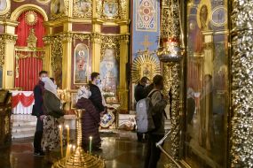 Easter service in St. Michael's Cathedral