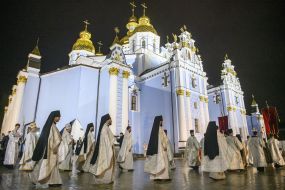 Easter service in St. Michael's Cathedral