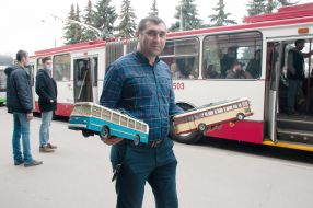 Trolleybus parade in Kharkiv