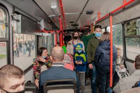 Trolleybus parade in Kharkiv