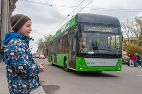 Trolleybus parade in Kharkiv