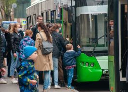 Trolleybus parade in Kharkiv