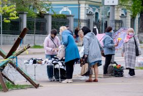 Street trade, in Kiev