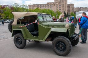 Exhibition of military equipment and retro equipment in Kharkiv