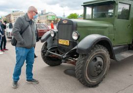 Exhibition of military equipment and retro equipment in Kharkiv