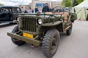 Exhibition of military equipment and retro equipment in Kharkiv