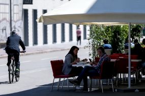 Summer playground cafe