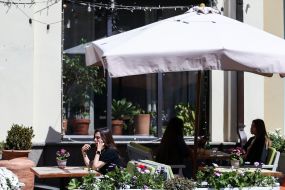 Summer playground cafe