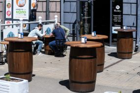 Summer playground cafe
