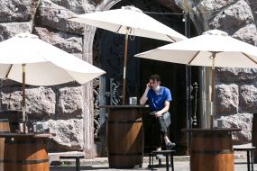 Summer playground cafe