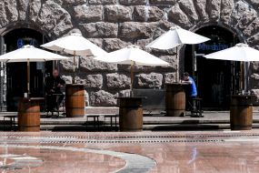 Summer playground cafe