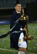 FC "Dynamo" (Kiev) player with the Cup of Ukraine