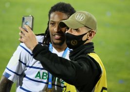 Selfie with a player of FC "Dynamo" (Kiev)