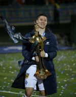 FC "Dynamo" (Kiev) player with the Cup of Ukraine