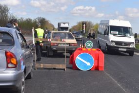 Repair of the road on the highway M-18 Kharkiv-Simferopol