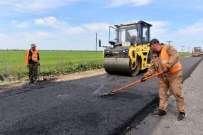 Repair on the road section T-08-20