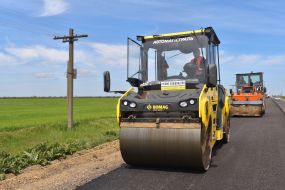 Repair on the road section T-08-20