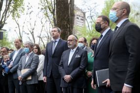 Opening of a symbolic synagogue in Babyn Yar