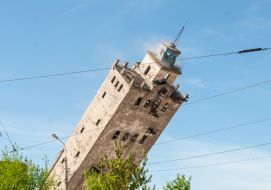 Explosion of a part of an abandoned elevator in Kharkiv