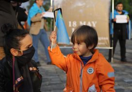 Action in memory of the victims of the deportation of Crimean Tatars