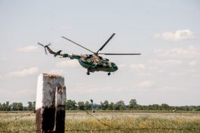 Training of territorial defense fighters on liquidation of sabotage group at Chuguiv military airfield