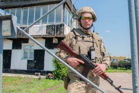 Training of territorial defense fighters on liquidation of sabotage group at Chuguiv military airfield