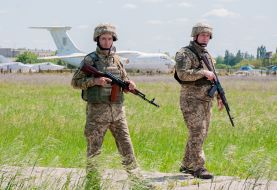 Training of territorial defense fighters on liquidation of sabotage group at Chuguiv military airfield